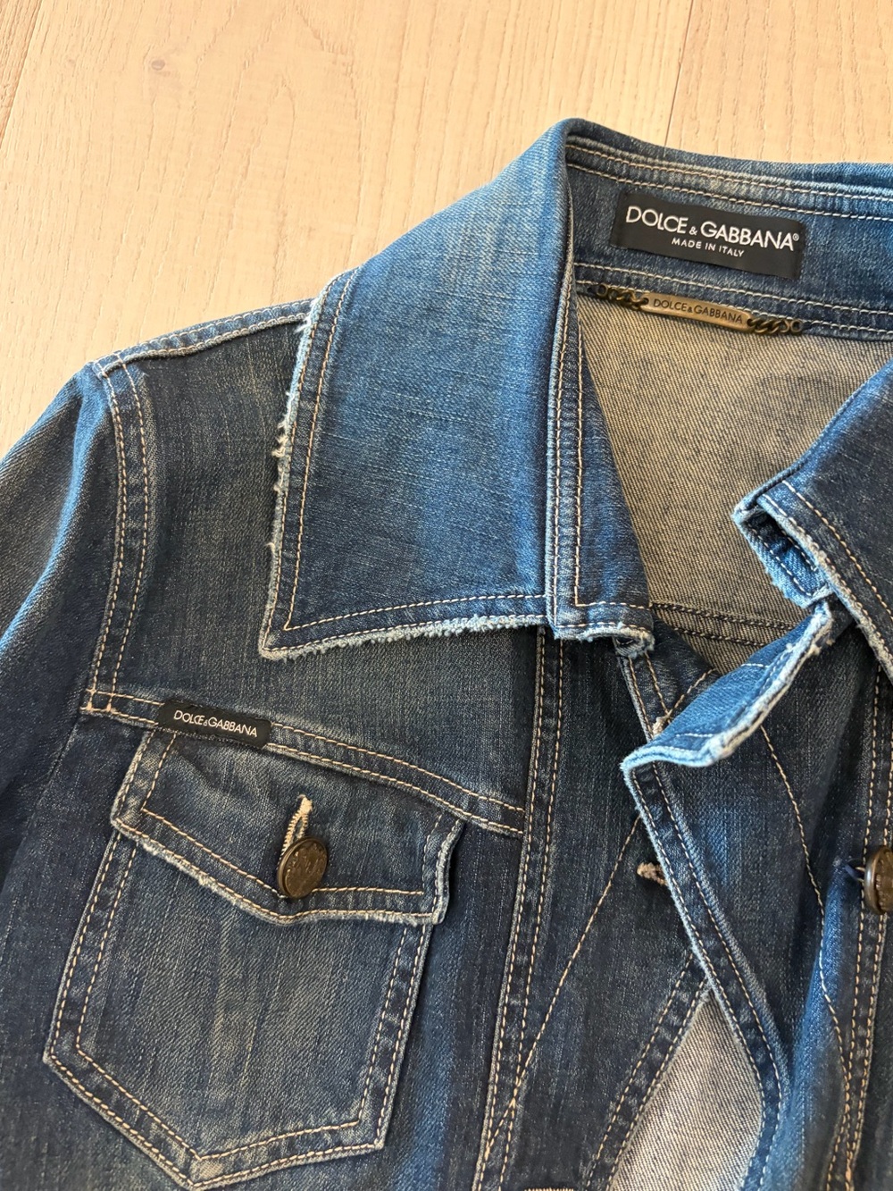 Dolce & Gabbana Blue Denim Jacket - Picture 4 of 7